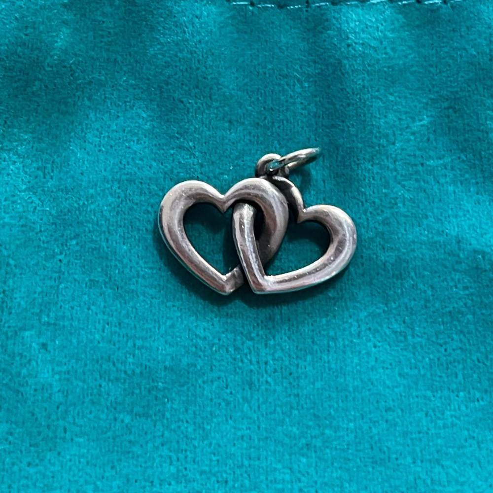 James Avery Linked Hearts Sterling Silver Charm